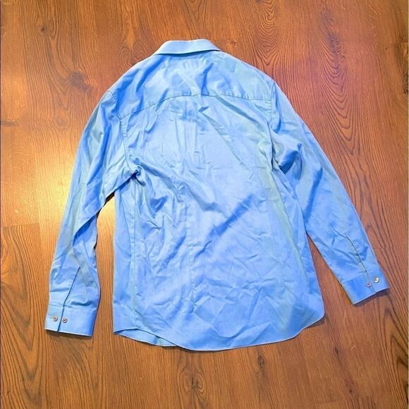 𝅺🌷 Kenneth Cole🌷 Mens Vibrant Blue Dress Shirt - Picture 16 of 16